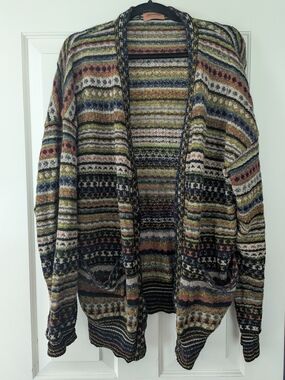 Missoni Multicolor Striped Open-Front Men’s Sweater Cardigan